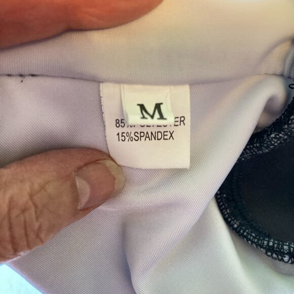 Forever Intensity Sports Bra, Size Medium, Black Gold Mesh Stretchy Electric - Picture 6 of 10